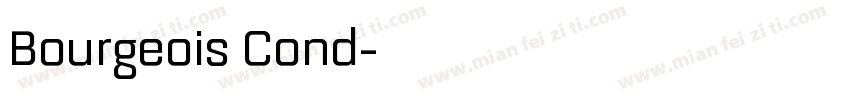 Bourgeois Cond字体转换
